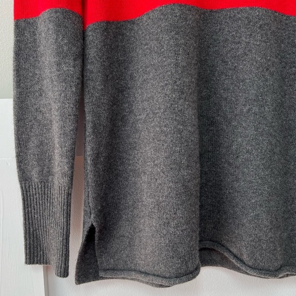 Athleta Cashmere Chalet Sweater in Red Delicious/Charcoal Heather - Picture 4 of 5